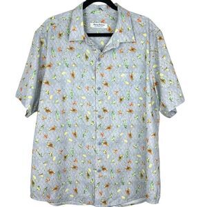 Tommy Bahama Island Zone Coast Cocktail Hour Hawaiian Shirt Sz XL Casusl Party